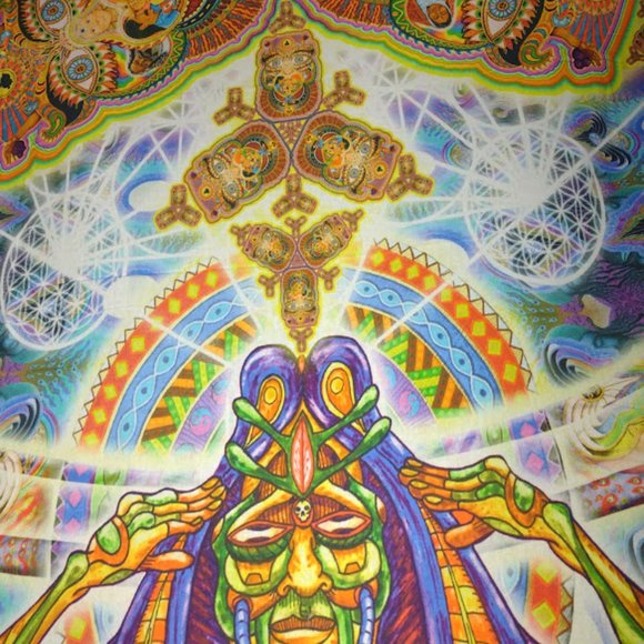 NWT Healing Fractal Wall Tapestry 53x85 Artwork by Chris Dyer 781003 Wall Decor - Picture 15 of 15